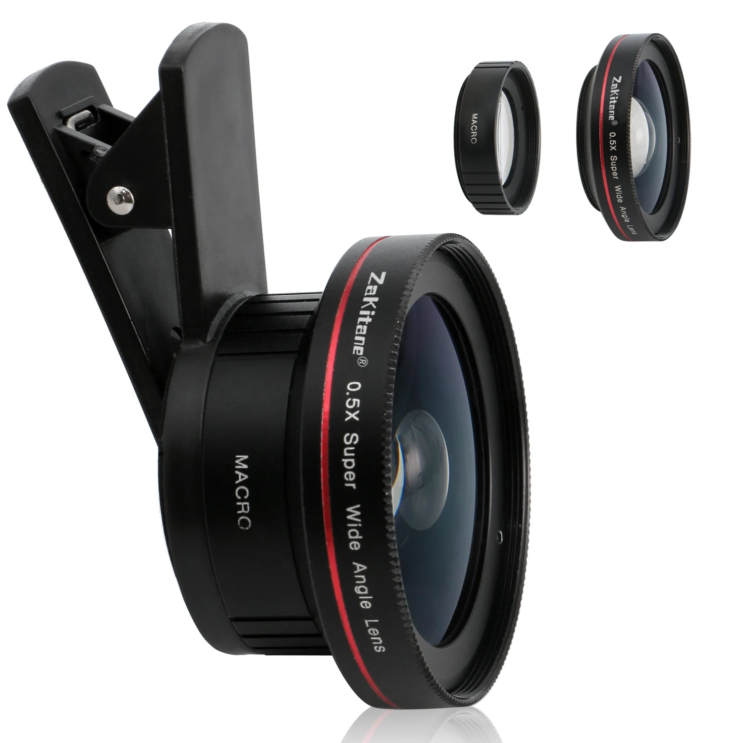 ABESTSTUDIO Clip on Universal HD Camera Lens Kit 2 in 1 0.5x Wide Angle