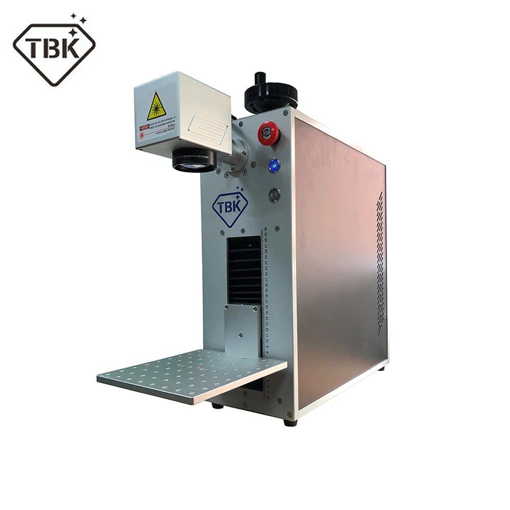 

TBK-958A Fully Automatic 20W CNC Fiber Laser Metal Marking Machine Phone Screen Frame Cutting Machine Laser Engraving Machine