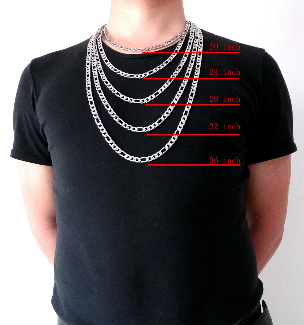 High Quality 8 mm 18 36 Inches Men Customize Length Chain Stainless 
