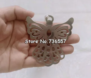 

50pcs/lot Love buterfly metal bookmark for books Silver color Book marker set Wedding gift stationery office school supplies