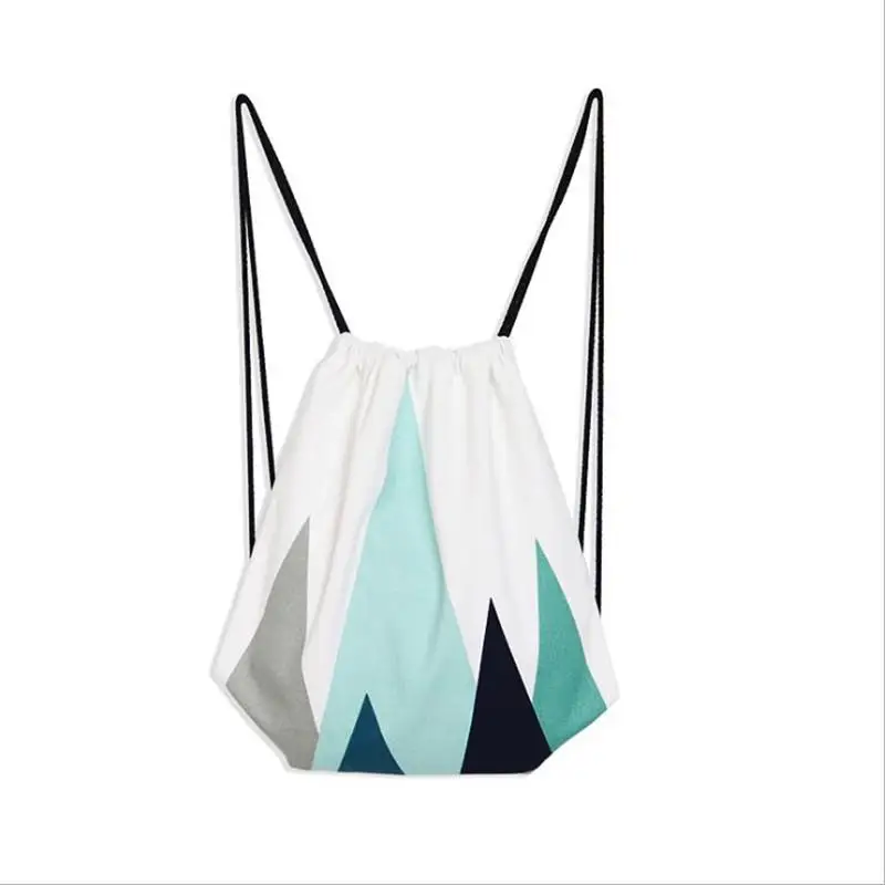 

HobbyLane Outdoor Hiking Unisex Leisure Travel Canvas Drawstring Backpack Shoulder Canvas Bag Travel Beam Bag Sports Equipment