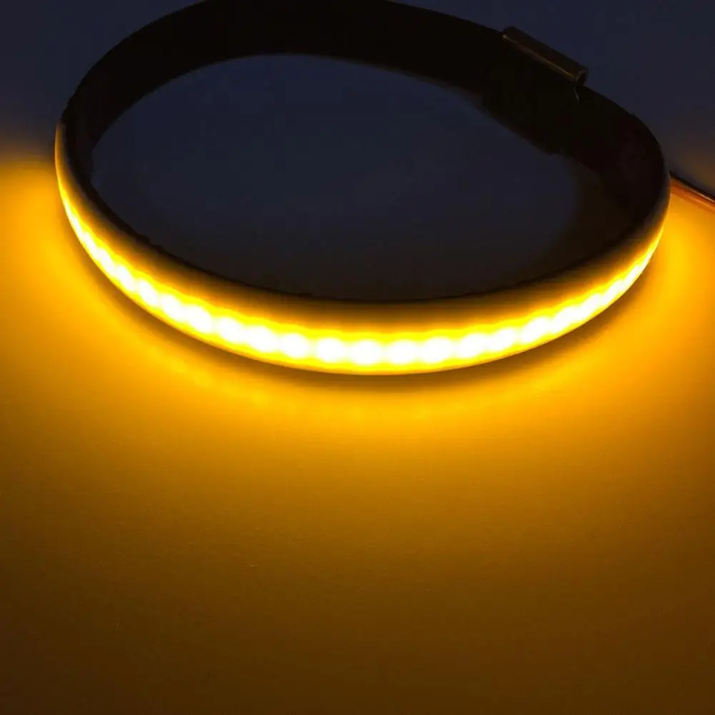 1pc Amber LED DC 12V Motorcycle Fork Turn Signal Light Strip For Clean Custom Look High Quality