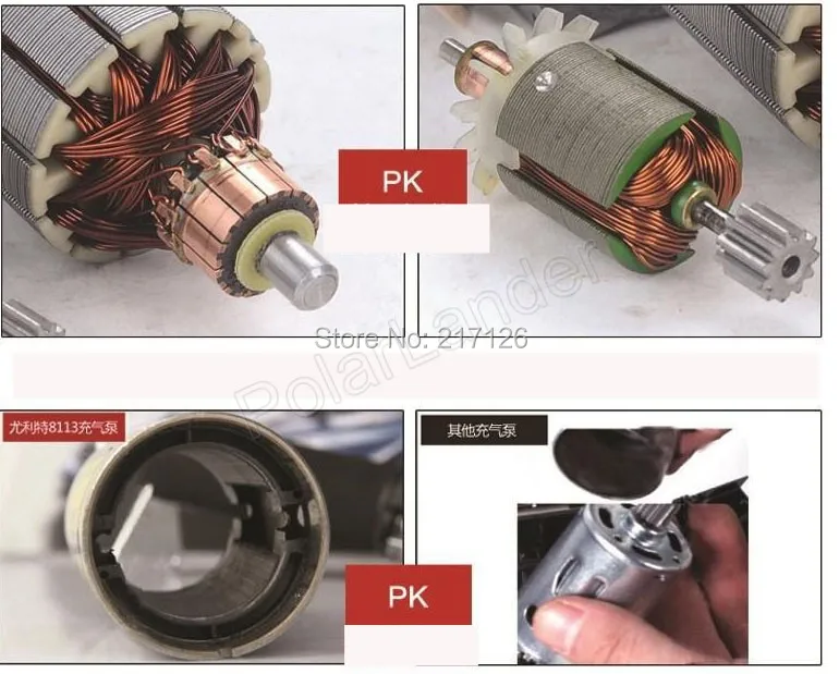 Портативный многофункциональный YD-3035 портативный супер поток 100PSI насос для автошин Автомобильный Воздушный Компрессор Электрический шиномонтажный насос