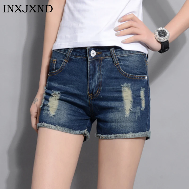 2018 Summer New Slim Casual Streetwear Womens High Waist