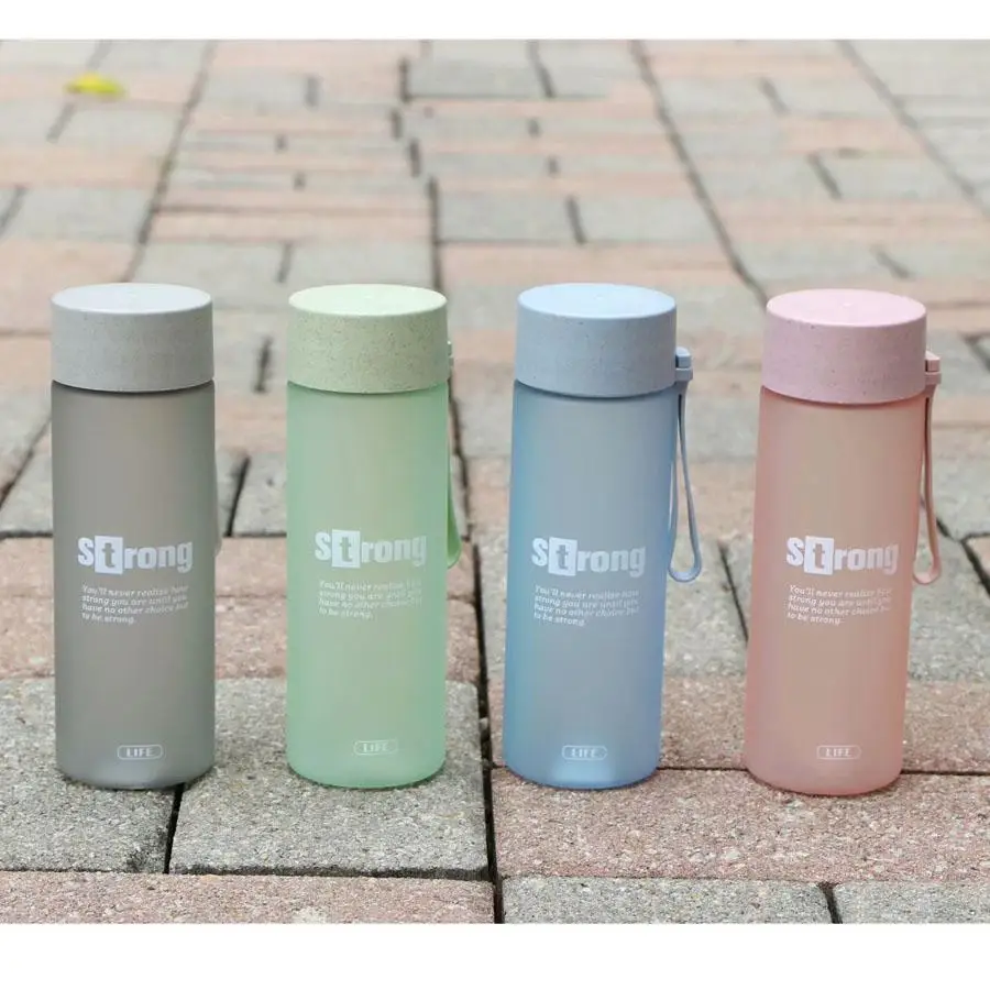 

GZFUQUAN Outdoor Sports Water Bottle 370ml PP Plastic Sports Water Bottle Tour Hiking Portable Bottles