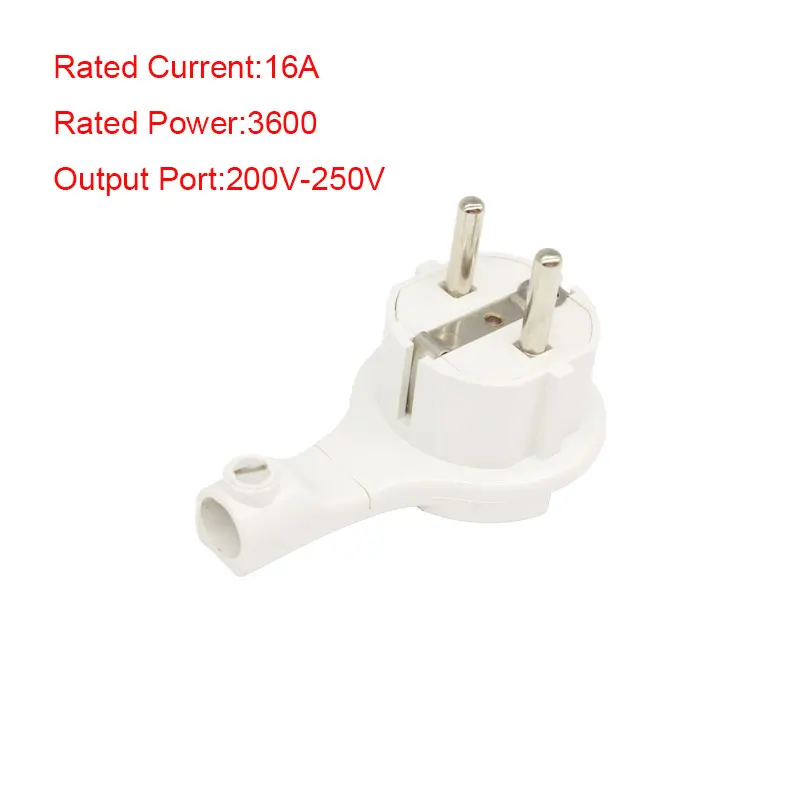 

EU Standard 16A 3600W 200V-250V AC Power Two Hole Converter Plug Socket Adapter Backup Latest White Power Socket Accessories