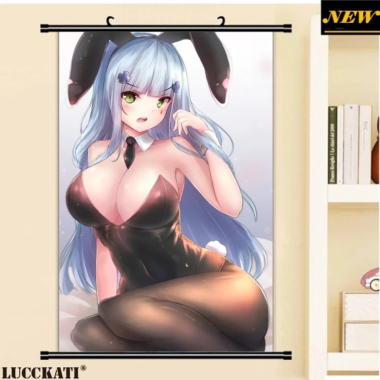 8 animal_ears bunny_ears bunny_girl cleavage girls_frontline hiromaster_sinta_jh hk416_(girls_frontline) pantyhose tail_