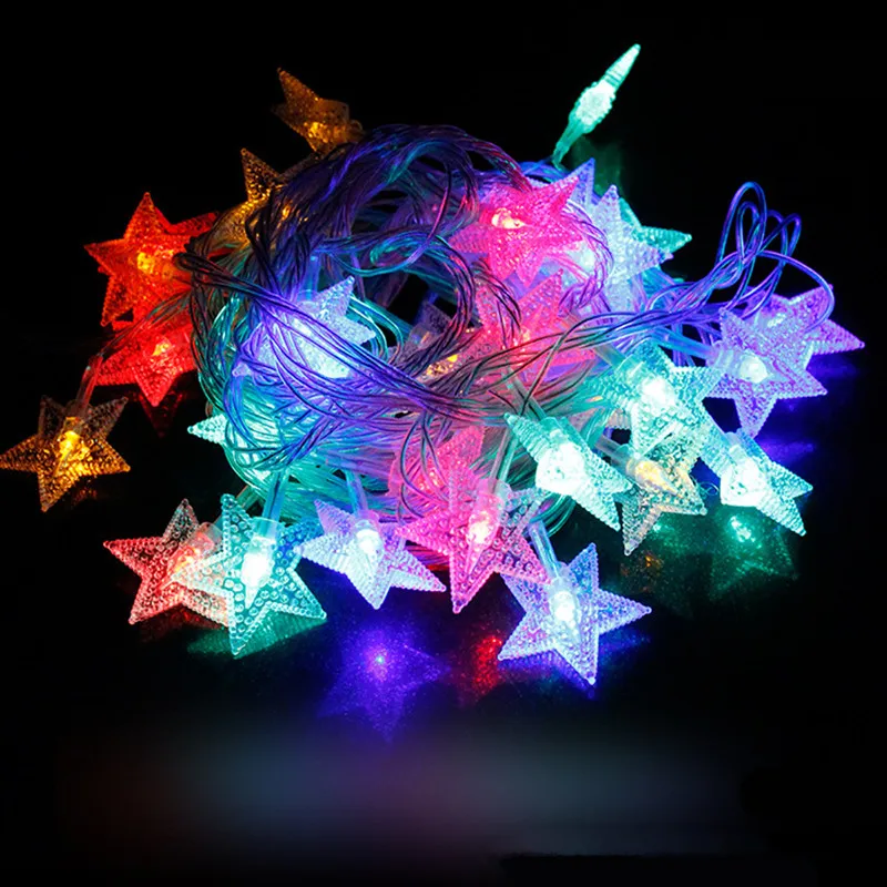 

5M/10M/20M Led Decorative Lantern String Outdoor Festive Star Leds String Light Christmas Tree Bar Garland Fairy Lights