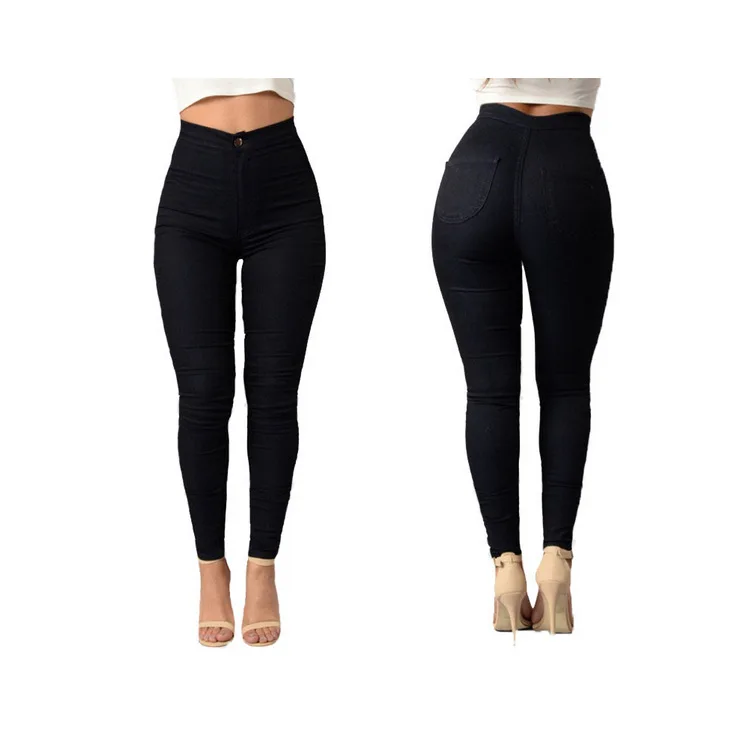 2018 весна и осень новые эластичные женские обтягивающие джинсы с высокой талией приталенные Стрейчевые штаны талия женские джинсы Calca Feminina