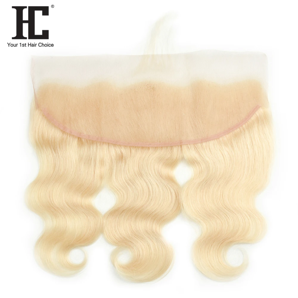 HC Brazilian Body Wave Human Hair 3 Bundles With Frontal Ear to Ear Lace Frontal Closure With 613 Blonde Bundles Remy Hair Weave HC Brazilian Body Wave Human Hair 3 Bundles With Frontal Ear to Ear Lace Frontal Closure With 613 Blonde Bundles Remy Hair Weave
