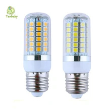 5 шт. x 15 Вт E27 SMD 5050 Светодиодные лампы 69 led SMD лампа Кукуруза с крышкой наружная Светодиодная лампа ac220в лампада для дома