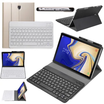 

Russian/Hebrew/Spanish Detachable Wireless Bluetooth Keyboard Stand Leather Case For Samsung Galaxy Tab S4 10.5 SM-T830 T835