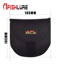 Новая круглая рыбацкая сумка 195X195 мм Защитная крышка Литая Катушка рыболовная Катушка Карп Рыболовная черная сумка для походов спорта рыбалки