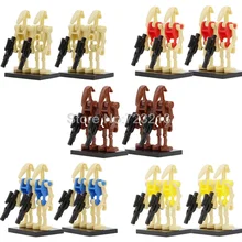 4 шт. Звездные войны Боевой Дроид фигурка Модель Набор строительных блоков наборы кирпичные игрушки для детей