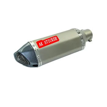 

4 Color 51MM Universal Modified Escape Moto Exhaust Motorcycle Scooter Dirt Bike Muffler Pipe YZFR6 YZFR1 CBR600RR F5 F4i MT03