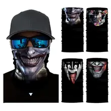 Вечерние, на открытом воздухе, широкий волшебный шарф, призрак, лицо, Череп, клоун, цифровая печать, Велоспорт, мотоцикл, повязка-труба, тюрбан, маска для лица