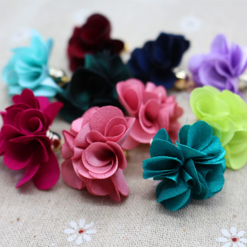 

100pcs Mixed Color Flower Tassel 27mm Tassels For Jewelry Diy Cell Earring Necklace Charms Mobile Phone Straps Accessories