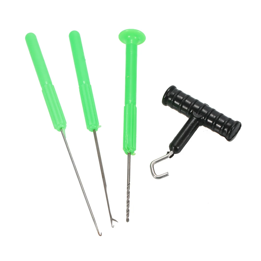 Buy Fishing Tools 4Pcs Carp Fishing Splicing Needle Baiting Hook Fishing Carp Drill Rig Making Tool Accessories