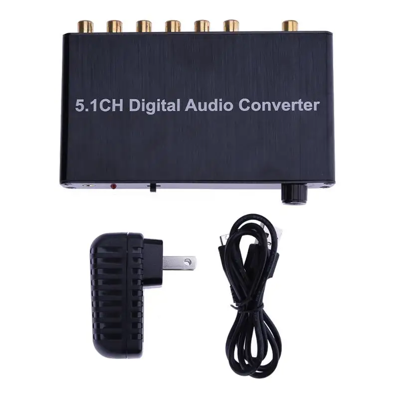 

5.1 Decoder DTS /AC3 Dolby Coaxial SPDIF Input to 5.1 CH Digital Audio Converter for Network Player HDTV DVD with EU/US Plug