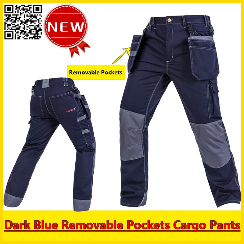 bauskydd-high-quality-cargo-pants-men-removable-pockets-dark-blue-men-work-pants-work-trousers-workwear-free-shipping