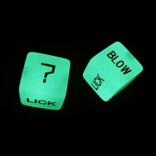 1 Пар/упак. Световой Английский Секс Dice Сексуальные Игры 6 Двусторонняя Азартные Игры Для Взрослых Любовь Романтика Для Пар Взрослых Игры Продукты