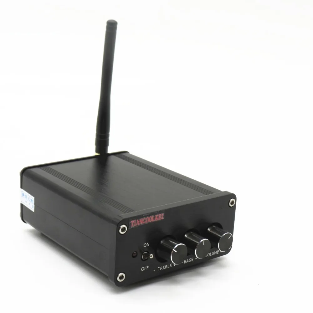 Bt-tc20 Bluetooth V4.0 HiFi аудио цифровой Мощность Усилители домашние TPA3116 2 канала 100 Вт регулируемый высокий бас мини Усилители