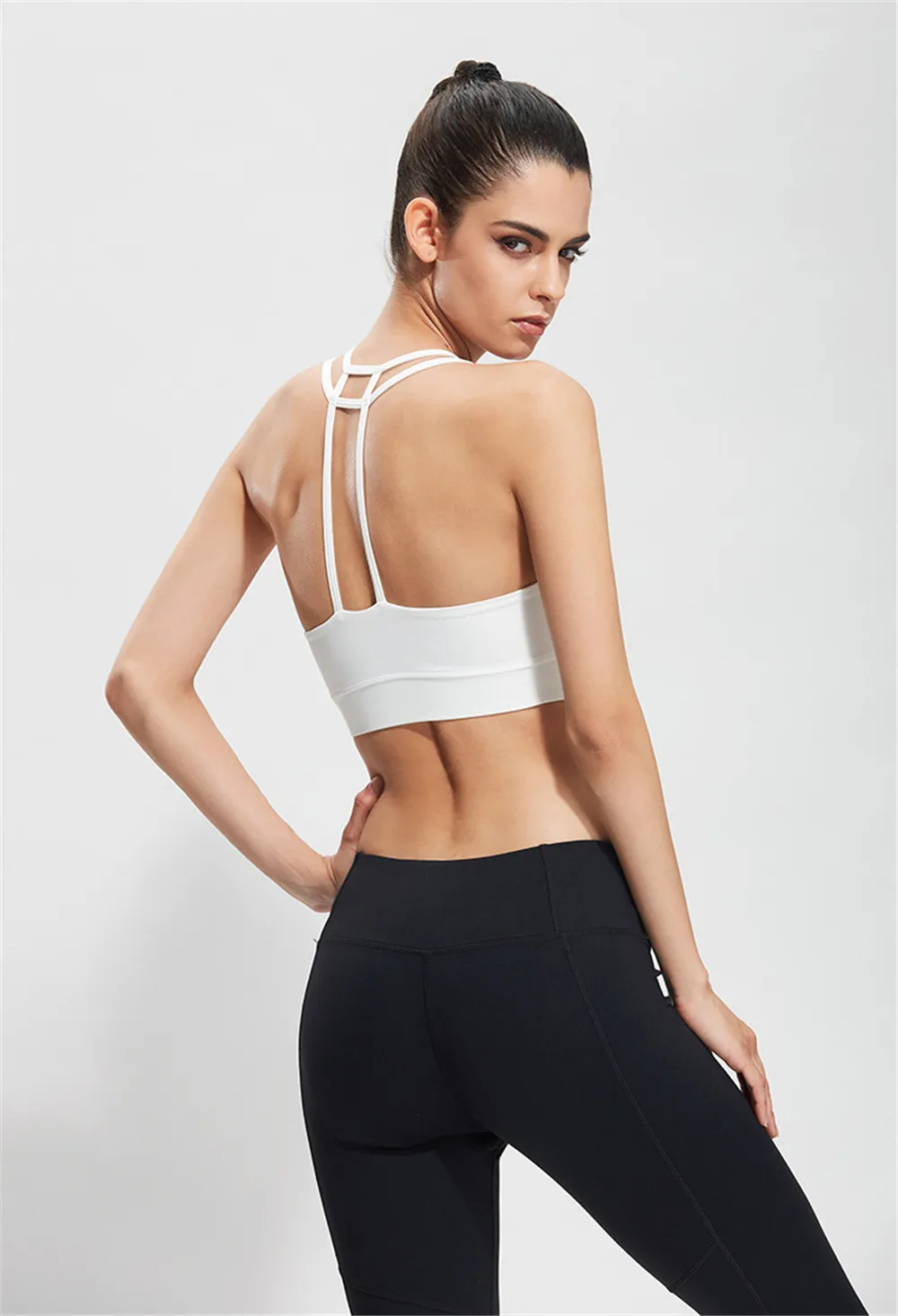 Sexy Sports Bra for Women Running Fitness Athletic Vest Popular Full Cup Sport Bras Hollow Out Yoga Top Woman Push Up Underwear  (27)