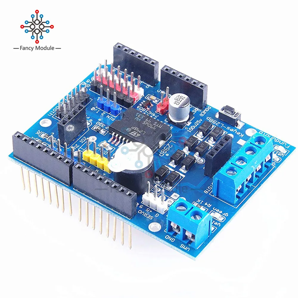 

L298P DC Motor Driver Module H-bridge Drive Shield Expansion Board High-Power Stepper Motor Controller For Arduino UNO MEGA2560