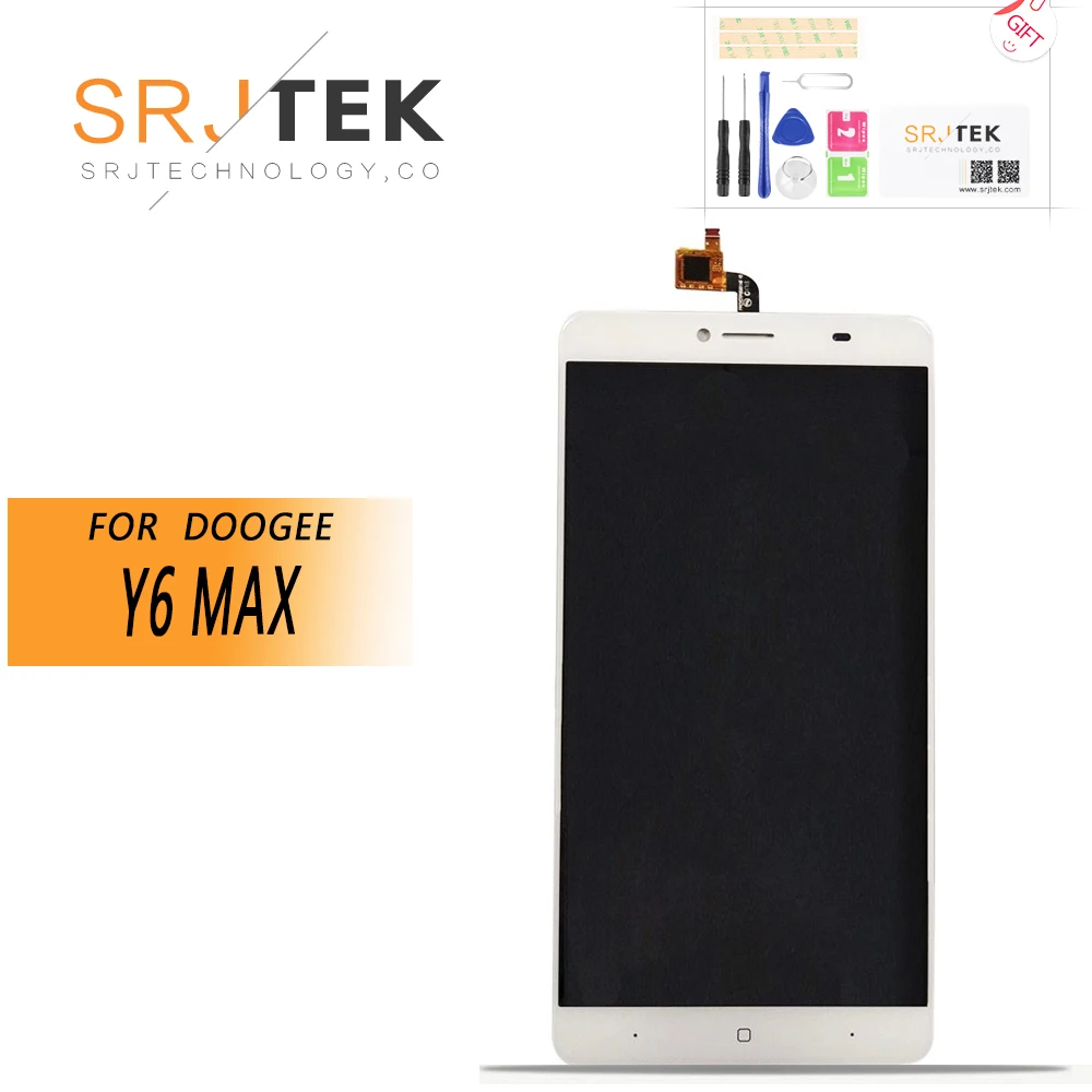 

6.5'' For DOOGEE Y6 MAX LCD Display+Touch Screen LCD Digitizer Glass Panel Replacement For DOOGEE Y6 MAX Screen+tool+adhesive