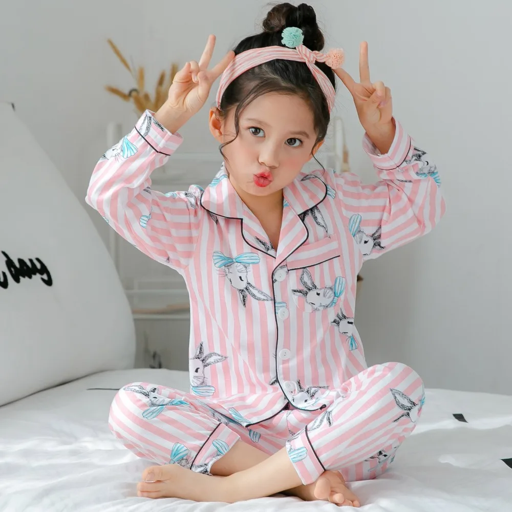 Розовые осенние детские пижамы с рисунком клубники, детская одежда с длинными рукавами для девочек, милые детские пижамы, домашняя одежда для мальчиков
