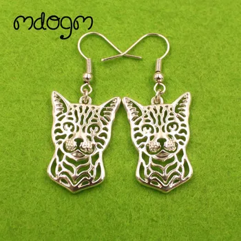 

2021 Cute Bengal cat Animal Pendant Drop Earrings Golden Kawaii Funny Summer Gift For Women Girls Woman Ladies ET005
