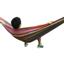 Праздничный открытый P/C хлопковый холщовый Двухместный Гамак. Парк окраины Досуг двойной качели кровать влюбленных отдых лежак туристический кровать