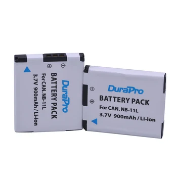 

2 Pcs DuraPro 3.7V 900mAh NB-11L NB 11L NB11L Camera Battery For Canon A2600 A3500 A4000IS IXUS 125 132 140 240 245 265 155 HS