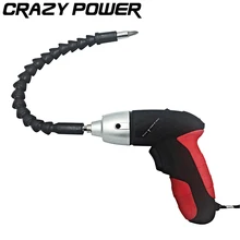 CRAZY POWER 4 8V Rechargeable Electric Screwdriver Cordless Sleeve Cordless Drill Electric Drill With Flexible Shaft