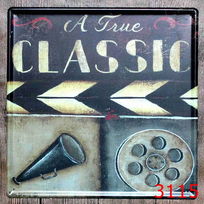 30X30CM Vintage Classical Home Decor Tin Sign for Wall Decor Metal Sign