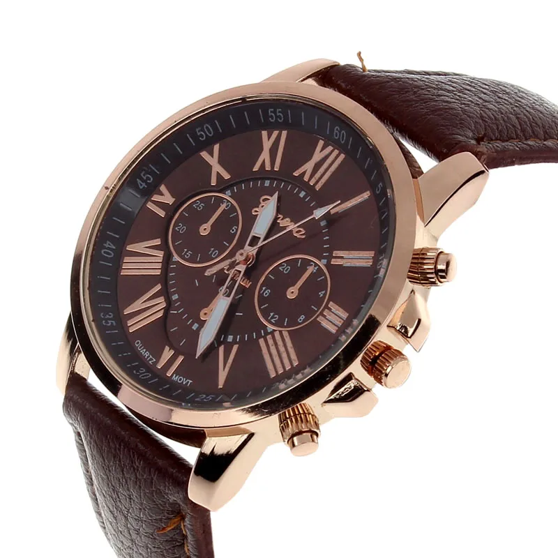 Women's Roman Numerals Watches Unisex 2018 Retro Design Faux Leather