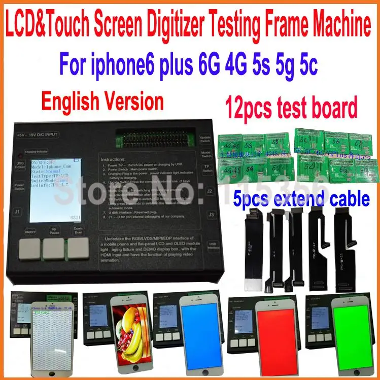 8in1LCDdisplayDigitizerTouchscreentestboardLCDTesterfor