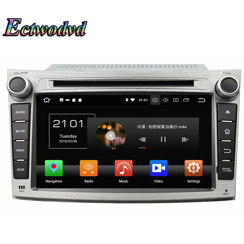 Clearance Ectwodvd Octa Core 4G RAM 64G ROM Android 9.0 Car Multimedia DVD Player GPS HeadUnit For Subaru Legacy/outback 2009 2010-2012 4