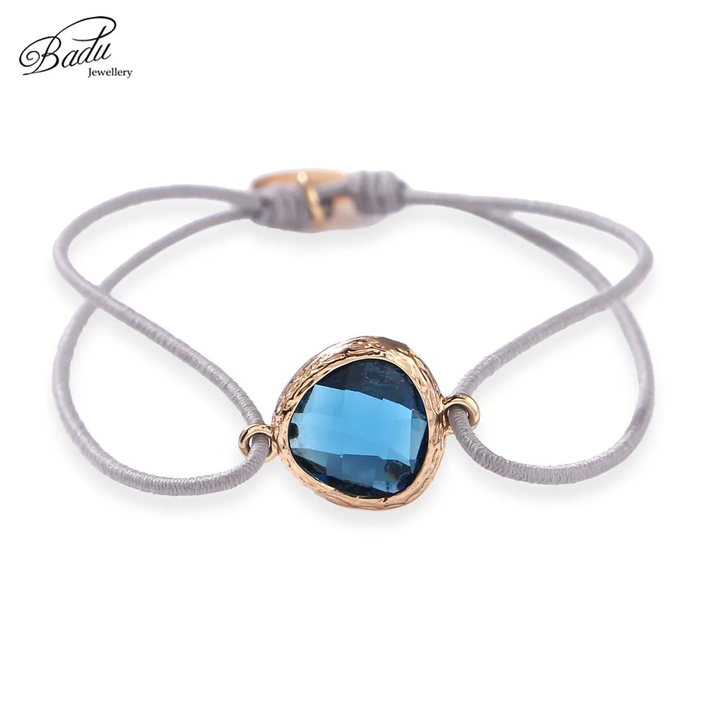

Badu Elastic String Bracelet Crystal Charming for Women Stone Beads Adjustable Bracelets Fashion Jewelry Gift for Best Friend
