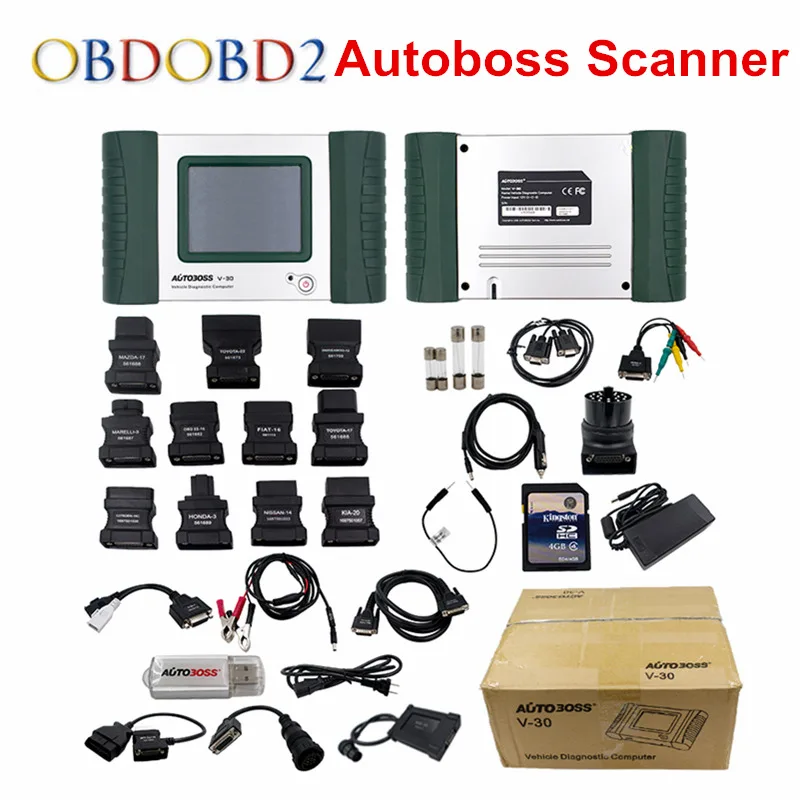 DHL Free SPX AUTOBOSS V30 OBD2 Diagnostic Scanner Mini Printer AUTOBOSS