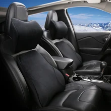 Автомобиля Шею подушка под поясницу талии Поддержка подушки подголовника спинки опоры сидений пены памяти чехлы для сидений автомобиля аксессуары