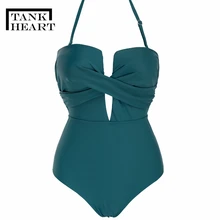 Цельные костюмы трикини сексуальный купальник женский цельный купальник размера плюс одежда для плавания может Монокини одни плечевые Купальники Купальник