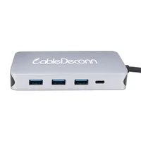 עבור dell ברק 3 המזח-ג usb hub HDMI Ethernet RJ45 USB3.0 כבל USB ג מטען Multiport מתאם עבור MacBook Dell lenovo Xiaomi אויר (5)