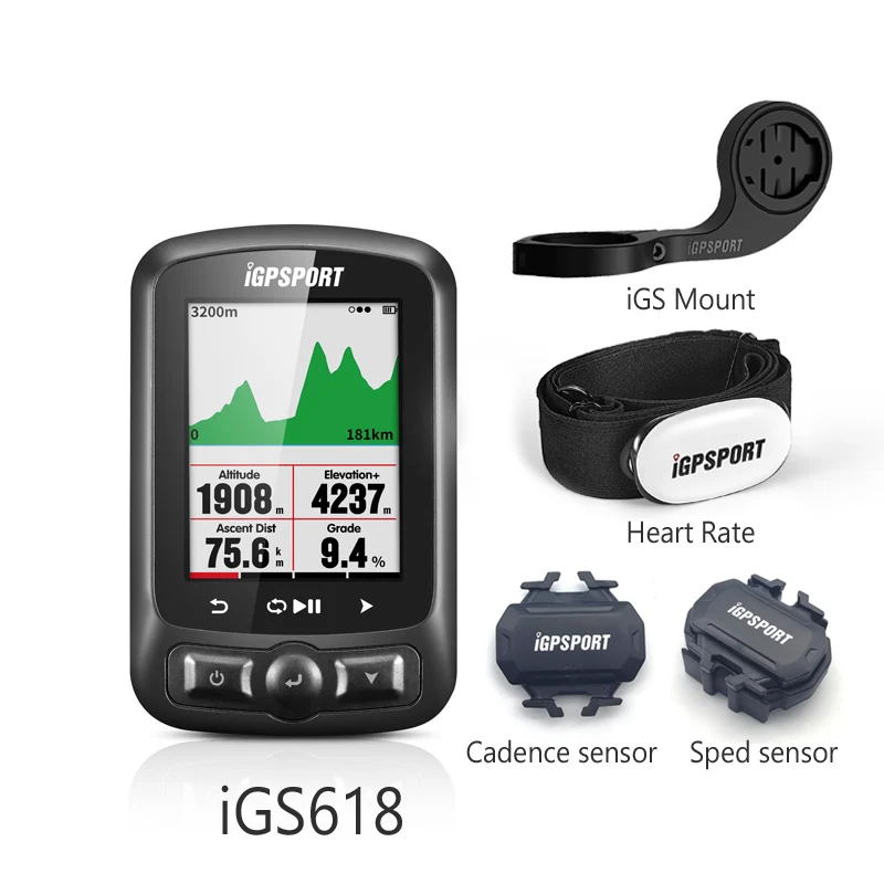 Gps Велоспорт iGS618 i gps порт Велокомпьютер gps навигация Спидометр IPX7 3000 часов хранения данных Bryton Rider GARMIN EDGE 200 - Цвет: iGS618T Bunch