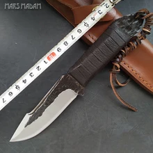 Охотничий нож, чистый ручной Кованый, для улицы, для выживания, маленький прямой нож, высокая твердость острых ножей