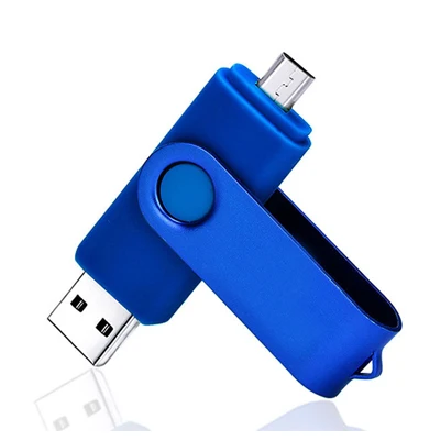 OTG USB флешка для Android Флешка 32 Гб 16 Гб флэш-диск 4 ГБ 8 ГБ 64 ГБ флеш-накопитель карта памяти для телефона Настольный ПК дропшиппинг - Цвет: Navy