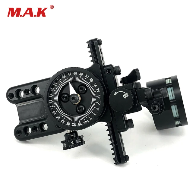 US $145.11 Compound Single Needle Sight Aluminum Adjustable Pointer Technology Archery Hunting