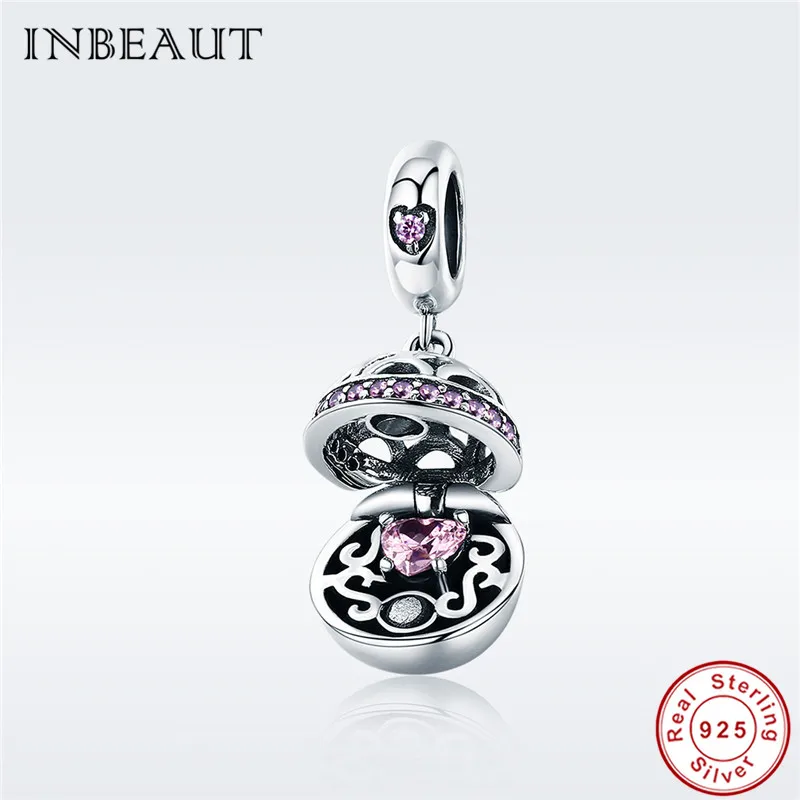 925 Sterling Silver Antiqued Dark Pink Crystals Dangling Hearts Anklet Ideal Gifts For Women