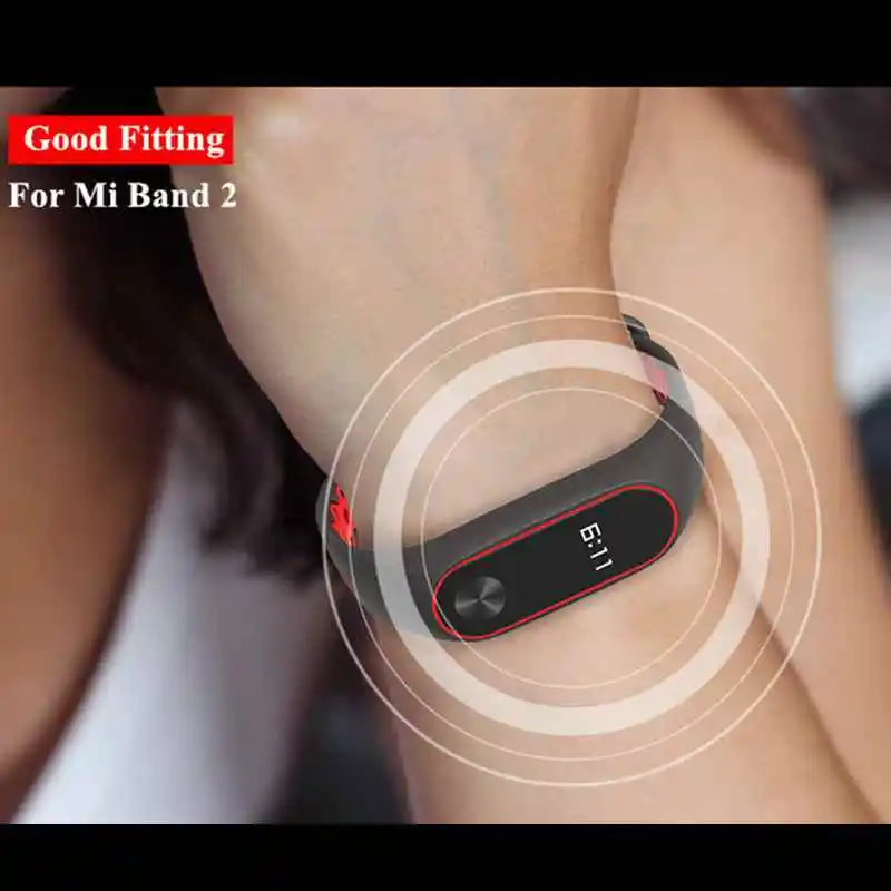 Двойной цвет mi band 2 ремешок браслет pulseira mi band 2 ремешок замена силиконовый ремешок для xiaomi mi 2 mi2 умный Браслет