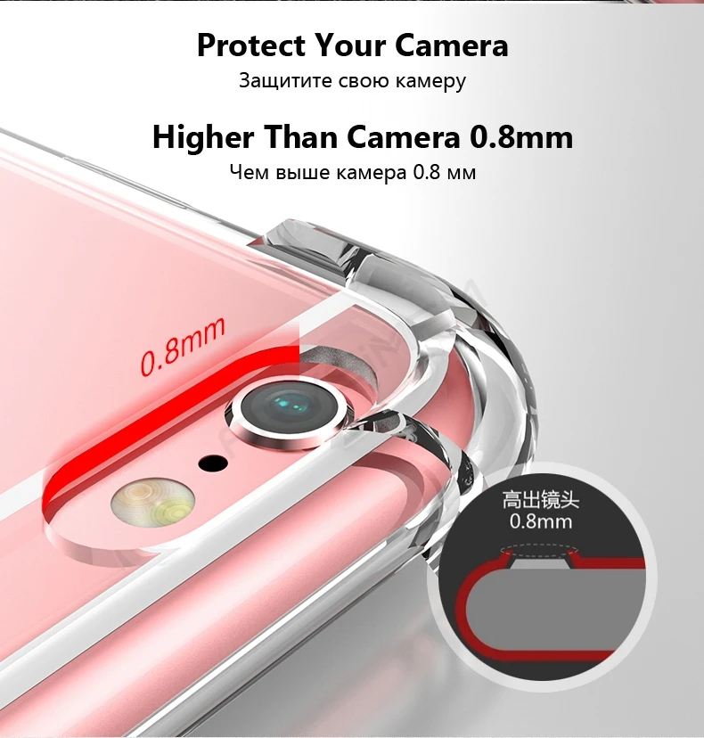 Мягкий чехол с подушкой безопасности на 360 градусов для iphone 11 Pro XS Max XR 7 8 Plus 6 6s X 10 7Plus противоударный прозрачный силиконовый штамп чехол